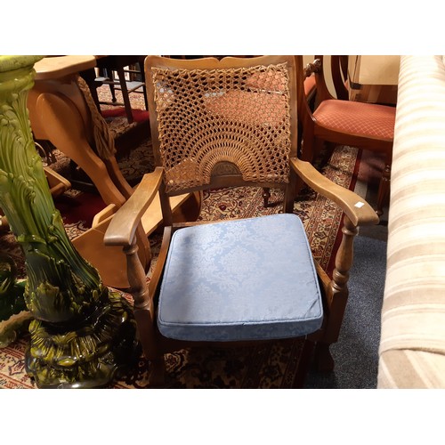 Cane back store bergere chair