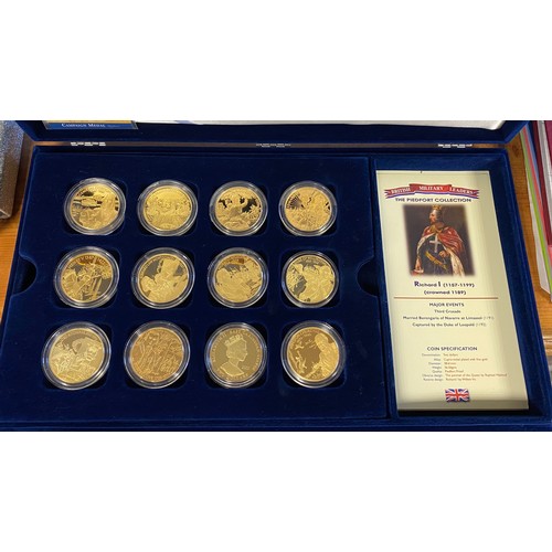 11 - Coins: A set of twelve Royal Mint piedfort Collection 'British Military Leaders' two dollar coins -