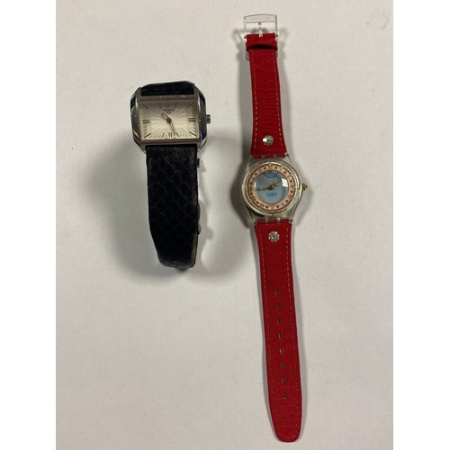 16 - A lady's Tissot wristwatch, together with a vintage Swatch watch (2) -