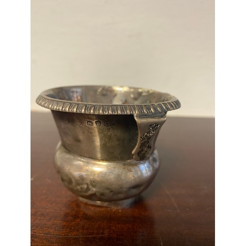 44 - A Georgian silver strainer, London possibly 1789 -