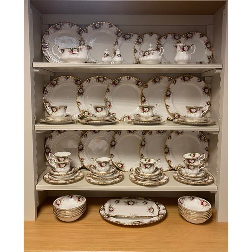 76 - A Royal Albert 'Celebration' pattern part tea and dinner service -