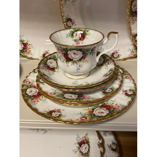 76 - A Royal Albert 'Celebration' pattern part tea and dinner service -