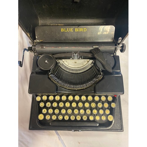 207 - A vintage Bluebird typewriter -