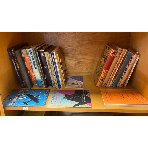 144 - Two shelves of books, of general interest, including sailing/marine interest -