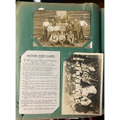 250 - Postcards: an album of approximately 300 postcards, including military, greetings and topographical ... 