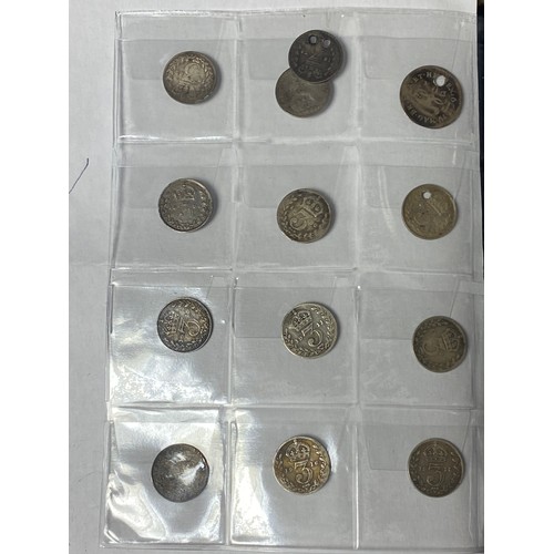 227 - Coins: a collection of pre-decimal coins, including early milled British and World silver, banknotes... 