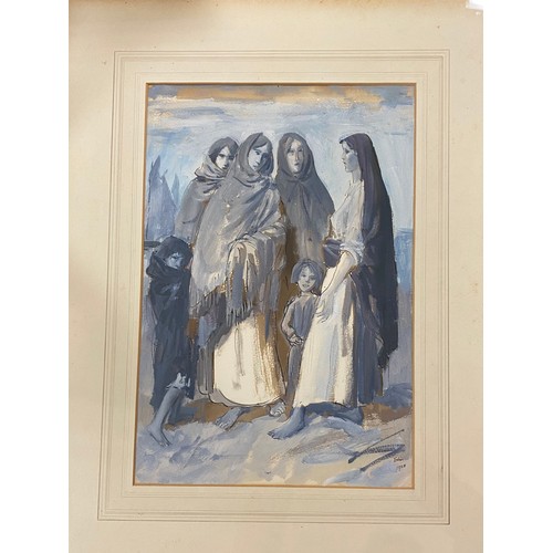 125 - Augustus John, OM RA (1878-1961) -                                    
Peasant Women, watercolour, s... 