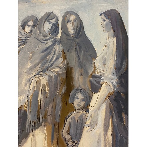 125 - Augustus John, OM RA (1878-1961) -                                    
Peasant Women, watercolour, s... 