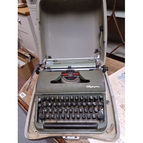 171 - A vintage West German Olympia typewriter -