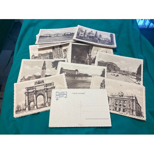 240 - Postcards: a quantity of postcards, including chocolate trade cards, printed with topographical scen... 