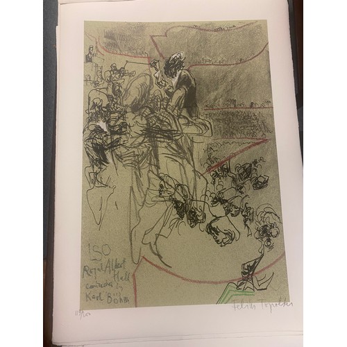 122A - After Feliks Topolski R A -                                                      
A group of unframe... 