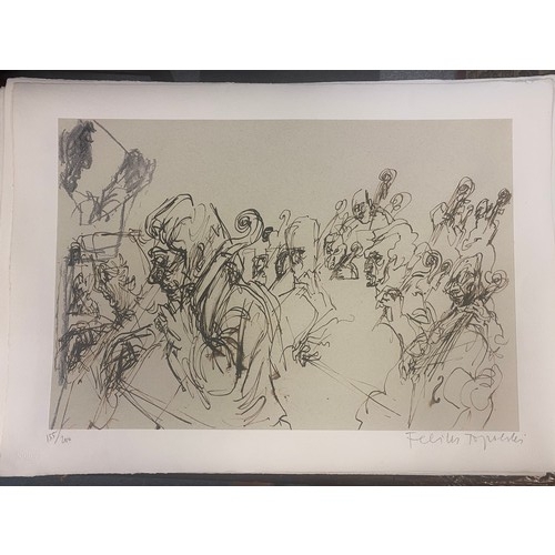 122A - After Feliks Topolski R A -                                                      
A group of unframe... 