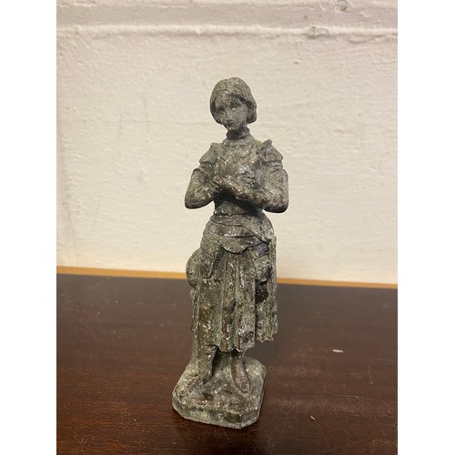 239 - A lead figurine of Joan of Arc -