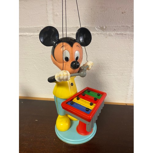 240 - A vintage Mickey Mouse plastic puppet -