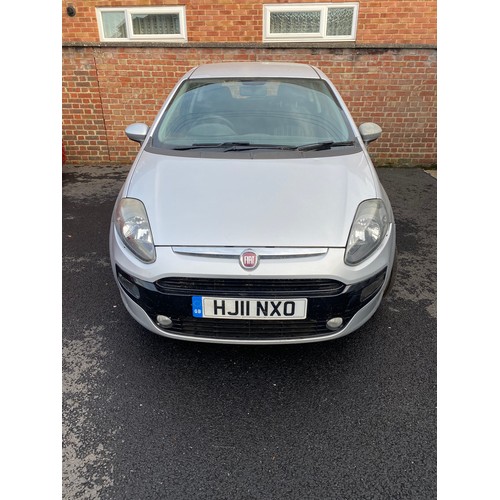 466 - Car: a Fiat Punto EVO Mylife reg HJ11 NXO, grey, three door hatchback, approximately 45,000 miles, 1... 