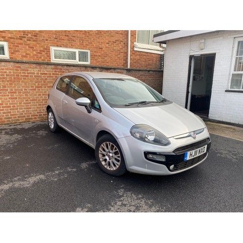 466 - Car: a Fiat Punto EVO Mylife reg HJ11 NXO, grey, three door hatchback, approximately 45,000 miles, 1... 