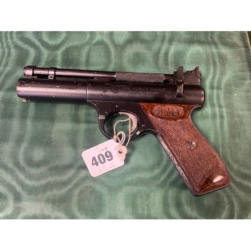 409 - A Webley & Scott Senior .22 air pistol -