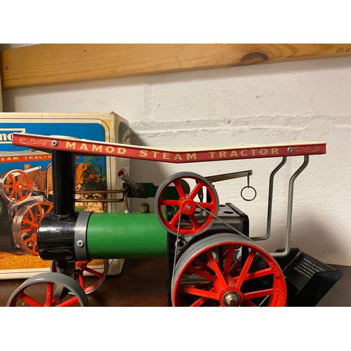 307 - A boxed Mamod steam tractor engine -