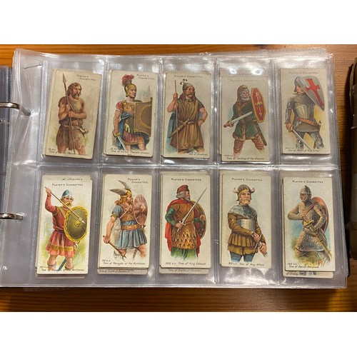 263 - Cigarette cards: an album, including sets of cards and a quantity of loose -