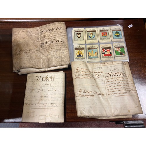 233 - Breweriana: two 19th century vellum indentures relating to 'The White Lion' and 'Star' of Ringwood, ... 