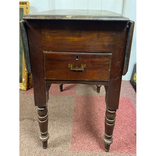 371 - A 19th Century mahogany campaign washstand -