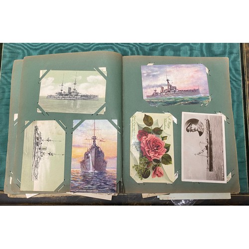 313 - Postcards: an album of approximately 215 postcards, all addressed to the same family, including Surr... 