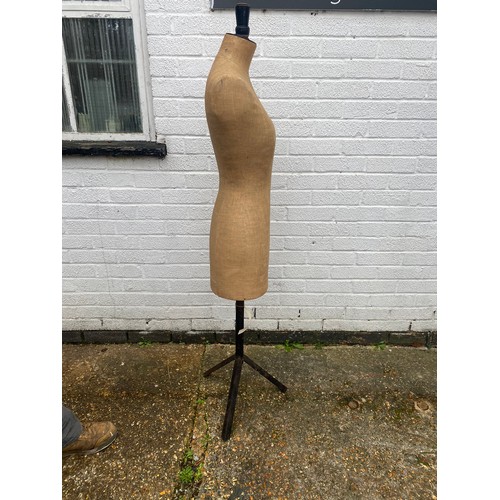 341 - A vintage dressmakers dummy -