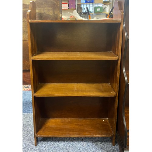 441 - A mahogany waterfall bookcase and another bookcase (2) -