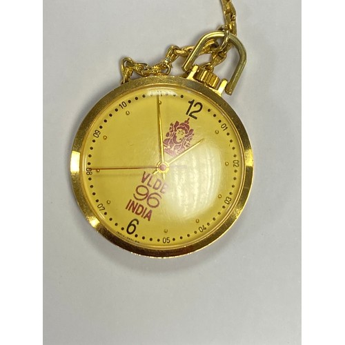 18 - A gent's Royce wristwatch, an Accurist wristwatch and an Indian pocket watch on chain -