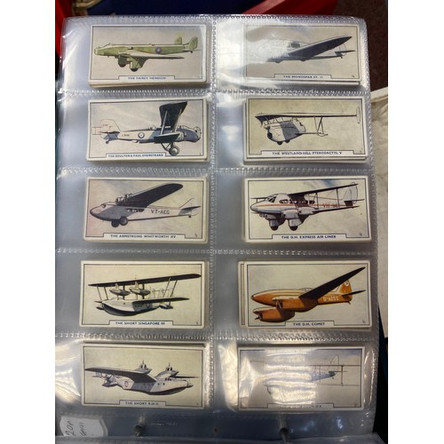 270 - Cigarette cards: an album of cigarette cards of aviation and RAF interest -