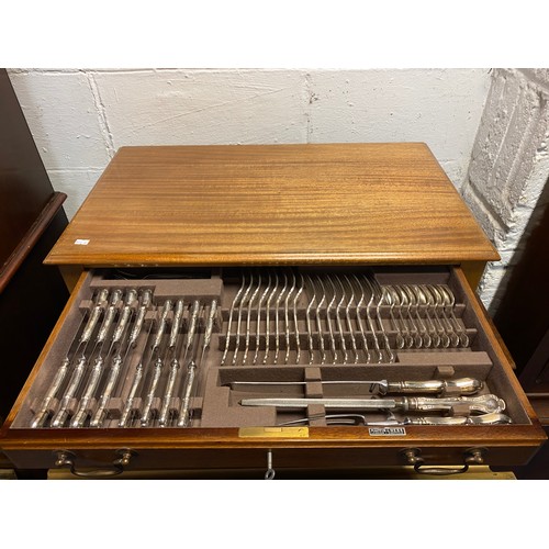 44 - A Mappin & Webb plated canteen of cutlery -