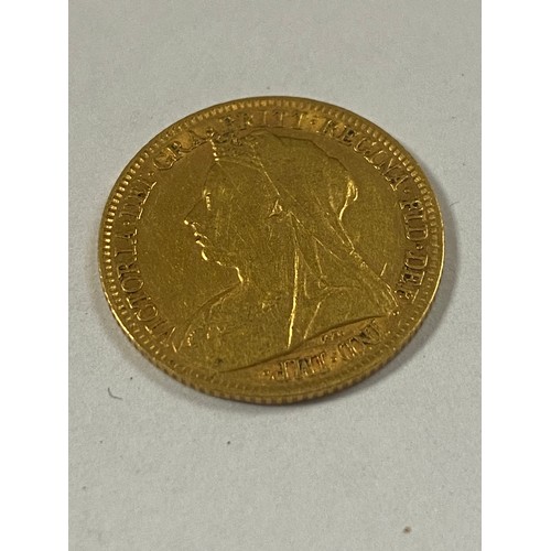 68 - An 1895 Queen Victoria half sovereign -