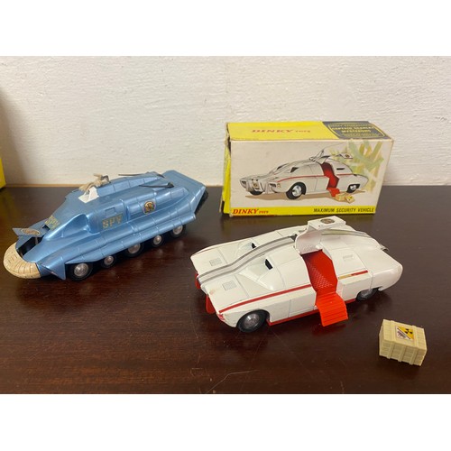 274 - Toys: a Dinky 105 Captain Scarlett Maximum Security Vehicle, boxed, together with a Spectrum S Pursu... 