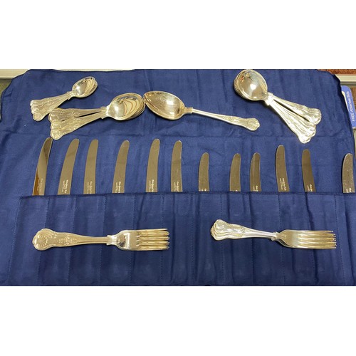 47A - A loose EPNS canteen of cutlery -