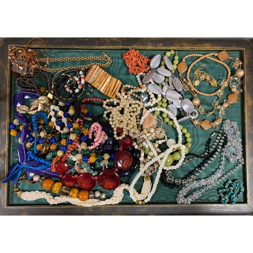 32 - A quantity of costume jewellery, including Givenchy bracelet -