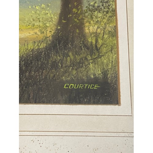 130 - Courtice, 20th Century -                                                    
Forest Scene, pastel, s... 