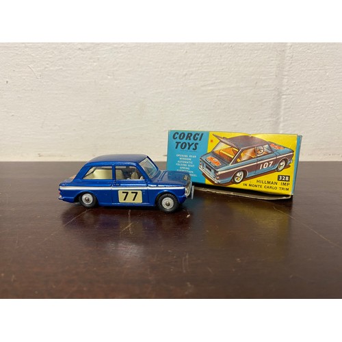 297 - Toys: a Corgi 328 Hillman Imp, in Monte Carlo Trim, boxed -