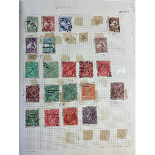 256 - Stamps: a World mix, including good Australia, with correspondence items -