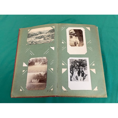 224 - Postcards: an early 20th century album of approximately 135 postcards, many R P, social history, boa... 