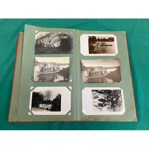 224 - Postcards: an early 20th century album of approximately 135 postcards, many R P, social history, boa... 