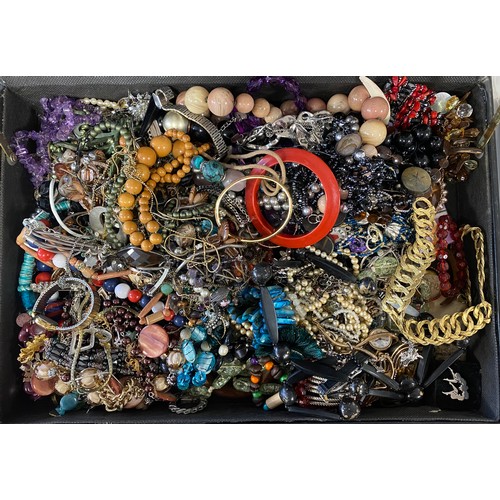 56 - A quantity of costume jewellery -