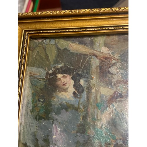 137 - Cyrus Cuneo, American 1879-1916 -                                                  
Figural scene, c... 