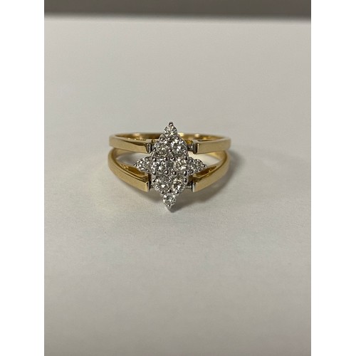 17 - A tanzanite and diamond dress ring, of 'flip over' design, one side set with an oval tanzanite and d... 