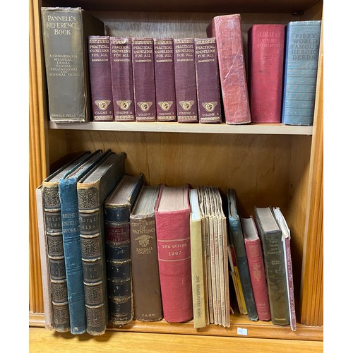 132 - Two shelves of books, including Royal Gems and other reference -