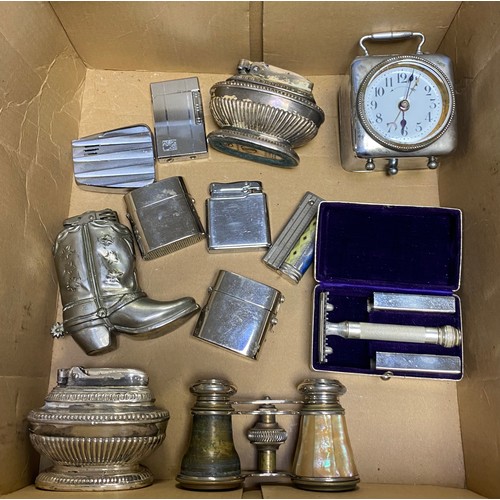23 - A mixed lot, including lighters, watches, costume jewellery etc -