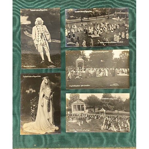 172 - Postcards: five loose photographic postcards of The Bath Historical Pageant, 1909 -