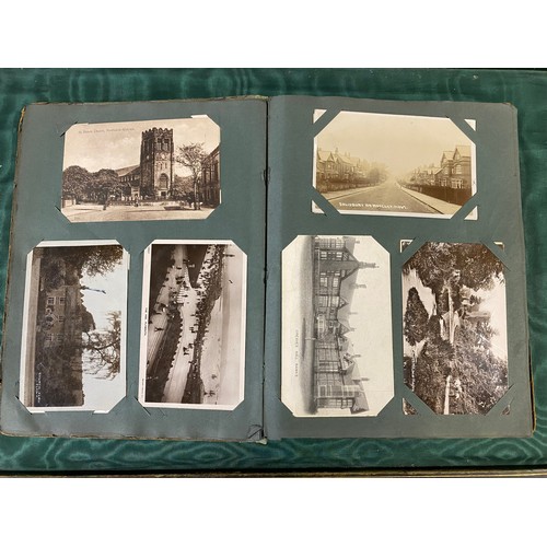 192 - Postcards: an album of approximately 125 postcards, including photographic, schools, topographical a... 