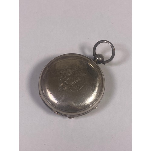 15 - A late 19th century silver Waltham open face pocket watch, the dial signed for Fattorini & Sons -