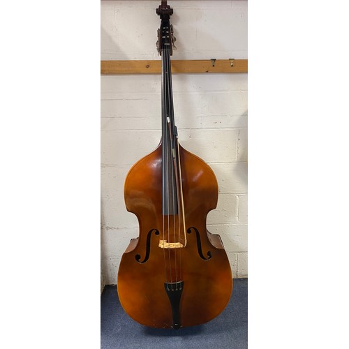 182 - A Boosey & Hawkes BH400 double bass and bow -