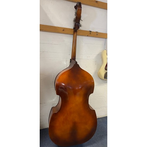 182 - A Boosey & Hawkes BH400 double bass and bow -